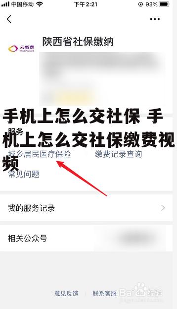 手机上怎么交社保 手机上怎么交社保缴费视频