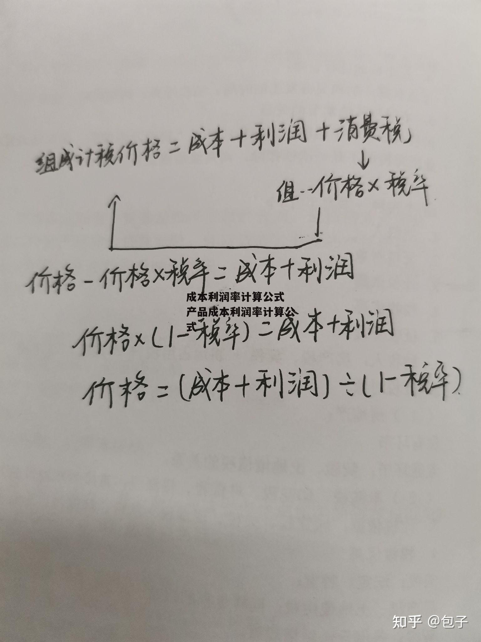 成本利润率计算公式 产品成本利润率计算公式