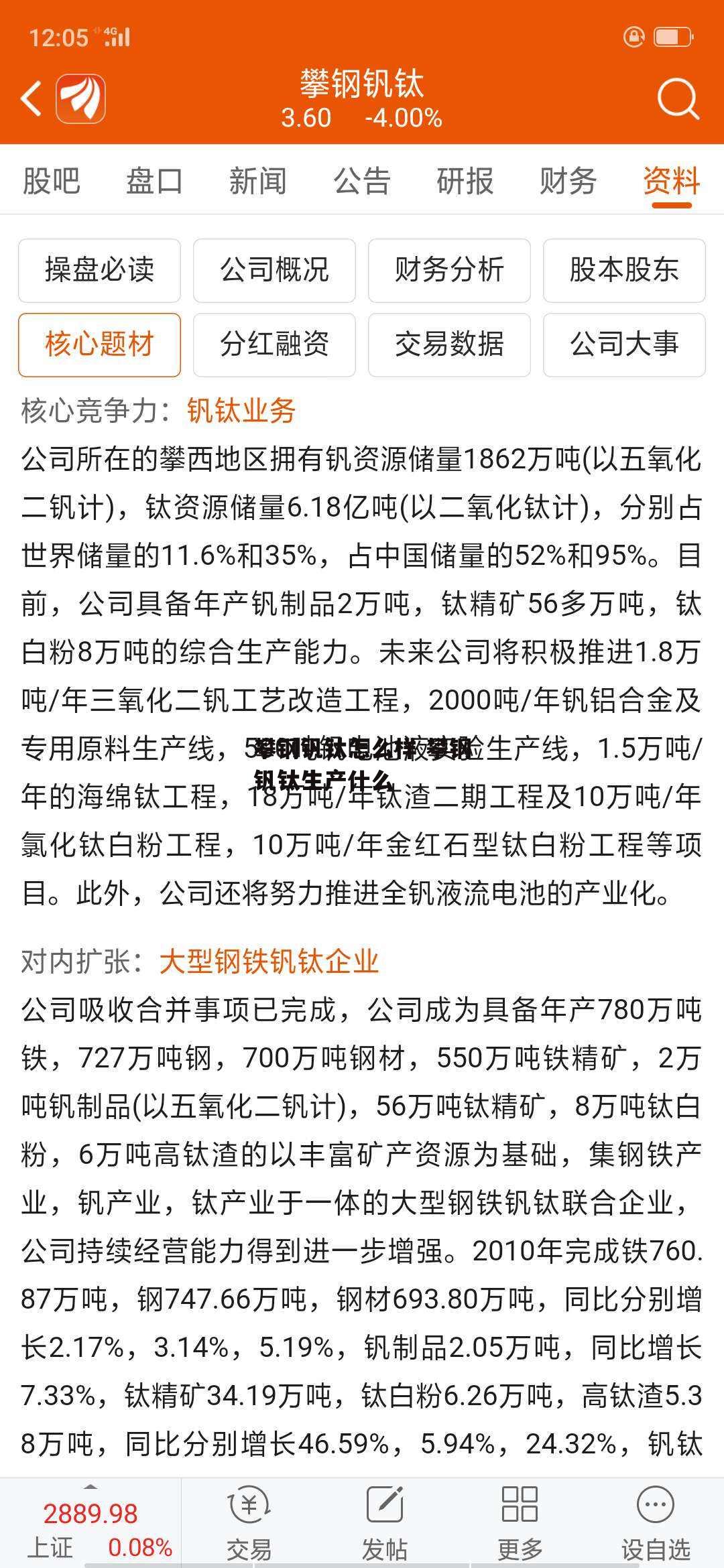 攀钢钒钛怎么样 攀钢钒钛生产什么