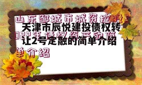 天津市辰悦建投债权转让2号定融的简单介绍