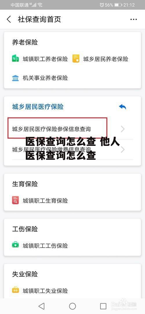 医保查询怎么查 他人医保查询怎么查