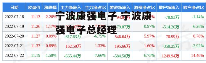 宁波康强电子 宁波康强电子总经理