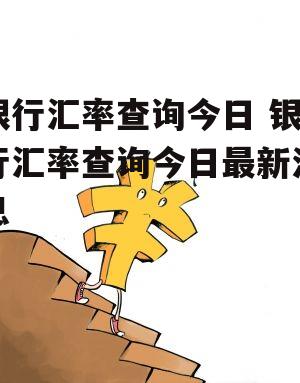 银行汇率查询今日 银行汇率查询今日最新消息