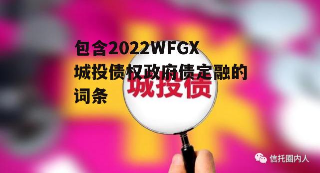 包含2022WFGX城投债权政府债定融的词条