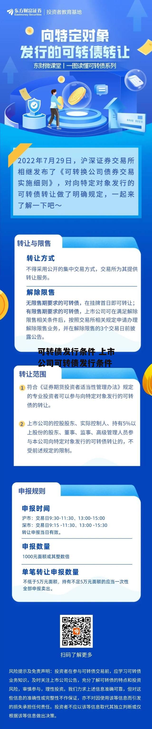 可转债发行条件 上市公司可转债发行条件