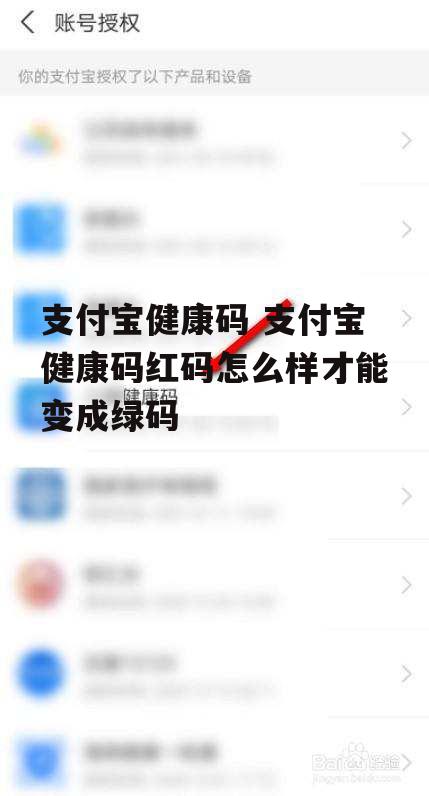 支付宝健康码 支付宝健康码红码怎么样才能变成绿码