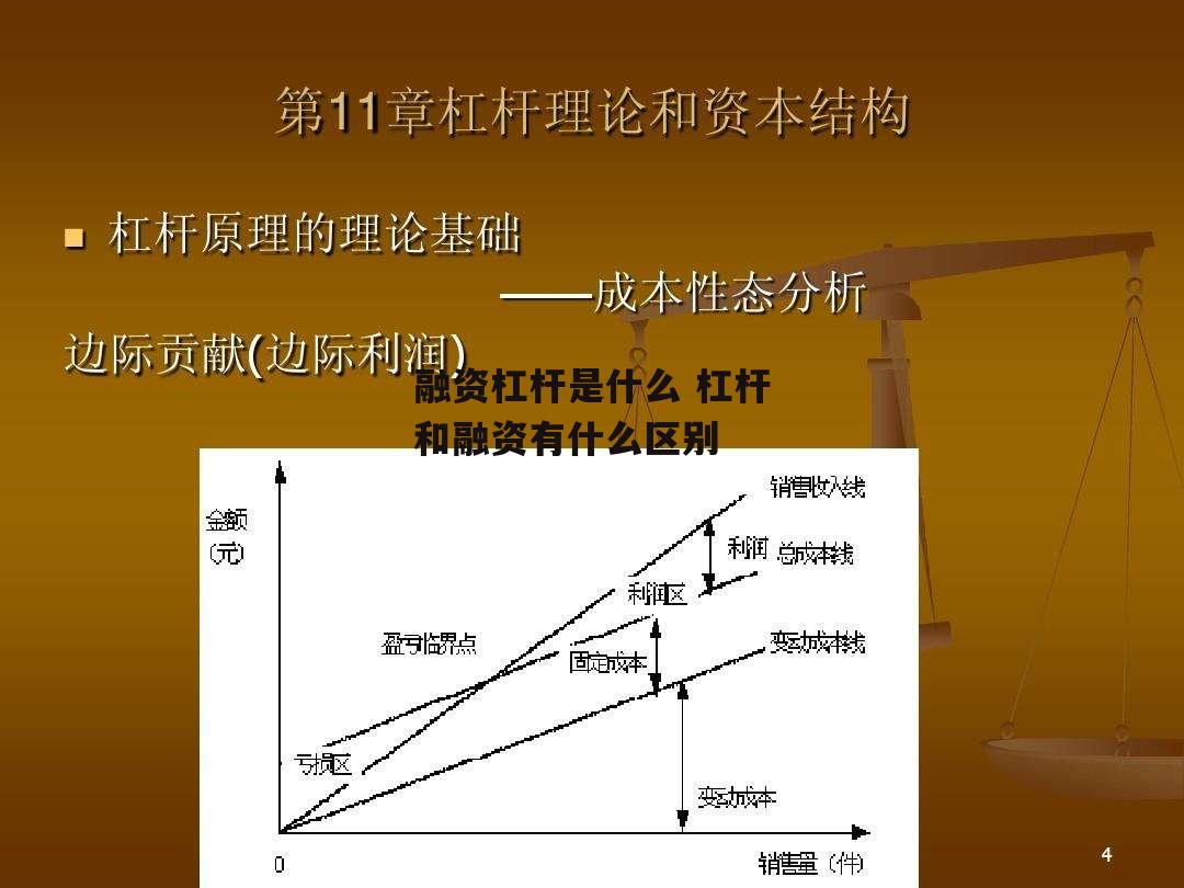 融资杠杆是什么 杠杆和融资有什么区别