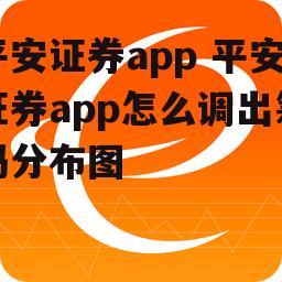 平安证券app 平安证券app怎么调出筹码分布图