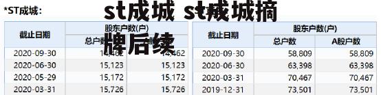 st成城 st成城摘牌后续