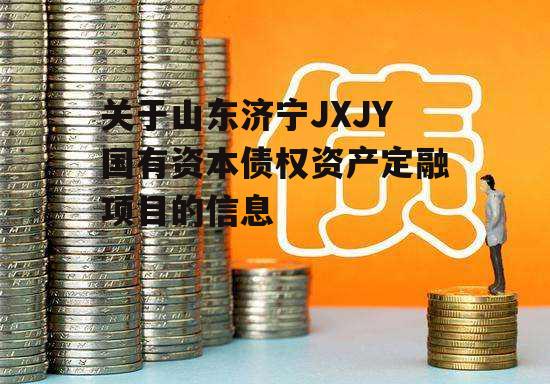 关于山东济宁JXJY国有资本债权资产定融项目的信息