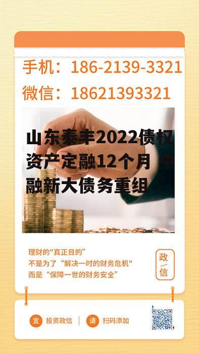 山东泰丰2022债权资产定融12个月 中融新大债务重组