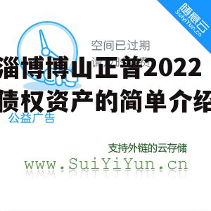 淄博博山正普2022债权资产的简单介绍