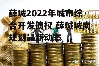 薛城2022年城市综合开发债权 薛城城南规划最新动态