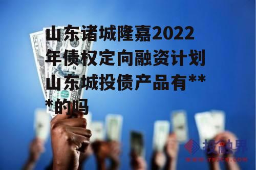 山东诸城隆嘉2022年债权定向融资计划 山东城投债产品有违约的吗