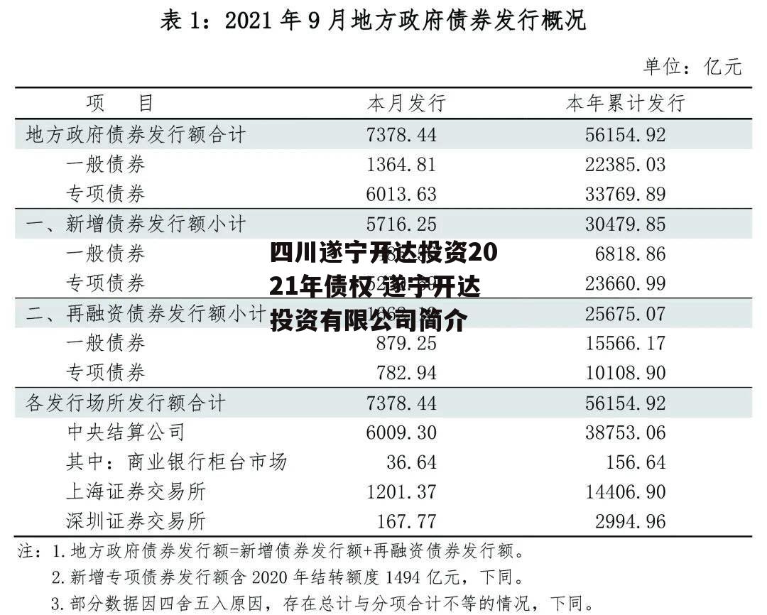 四川遂宁开达投资2021年债权 遂宁开达投资有限公司简介