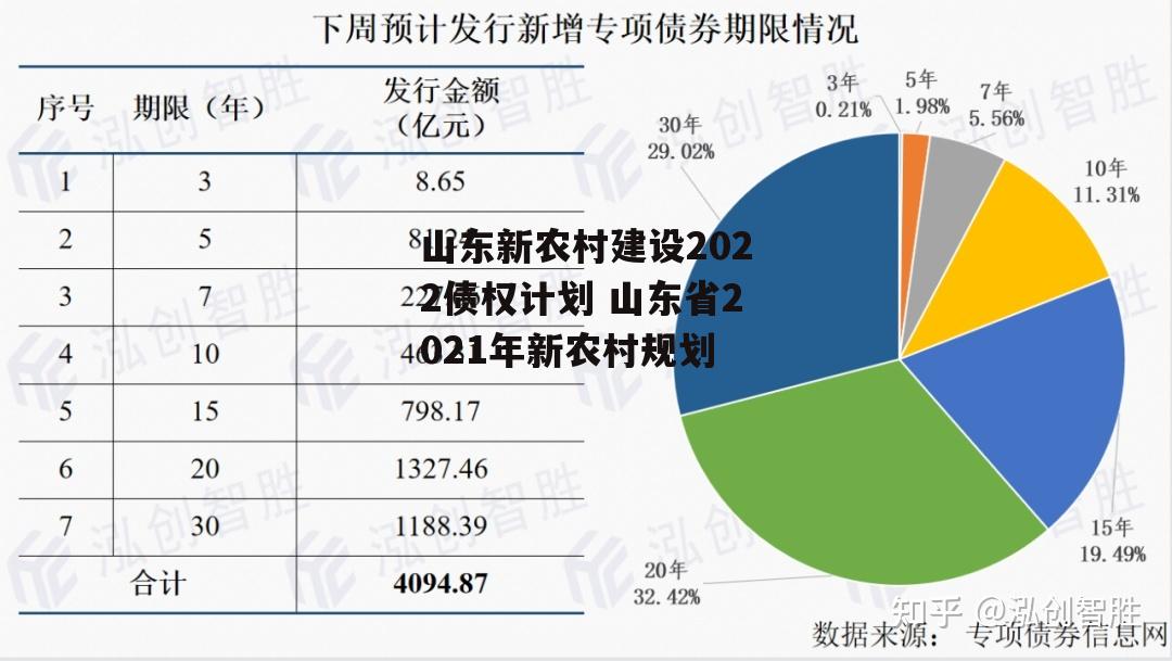 山东新农村建设2022债权计划 山东省2021年新农村规划