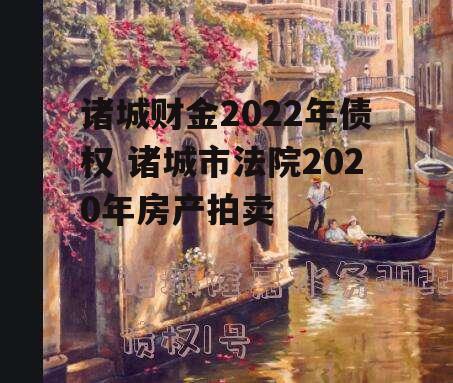 诸城财金2022年债权 诸城市法院2020年房产拍卖