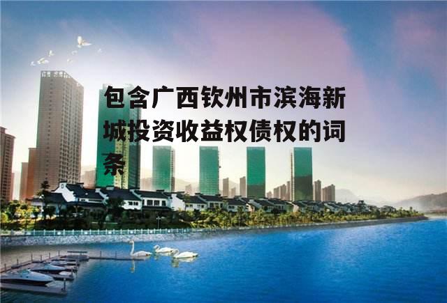 包含广西钦州市滨海新城投资收益权债权的词条