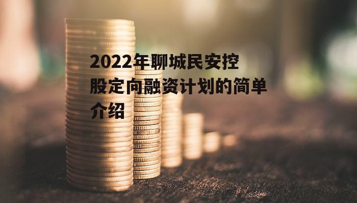 2022年聊城民安控股定向融资计划的简单介绍