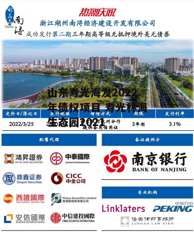 山东寿光海发2022年债权项目 寿光林海生态园2021