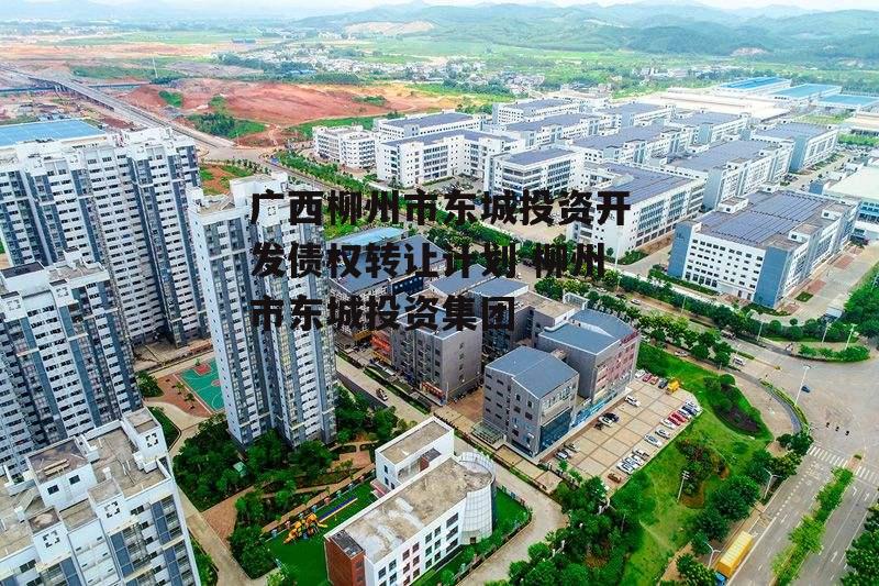 广西柳州市东城投资开发债权转让计划 柳州市东城投资集团