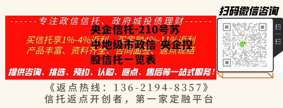 央企信托-210号苏中地级市政信 央企控股信托一览表