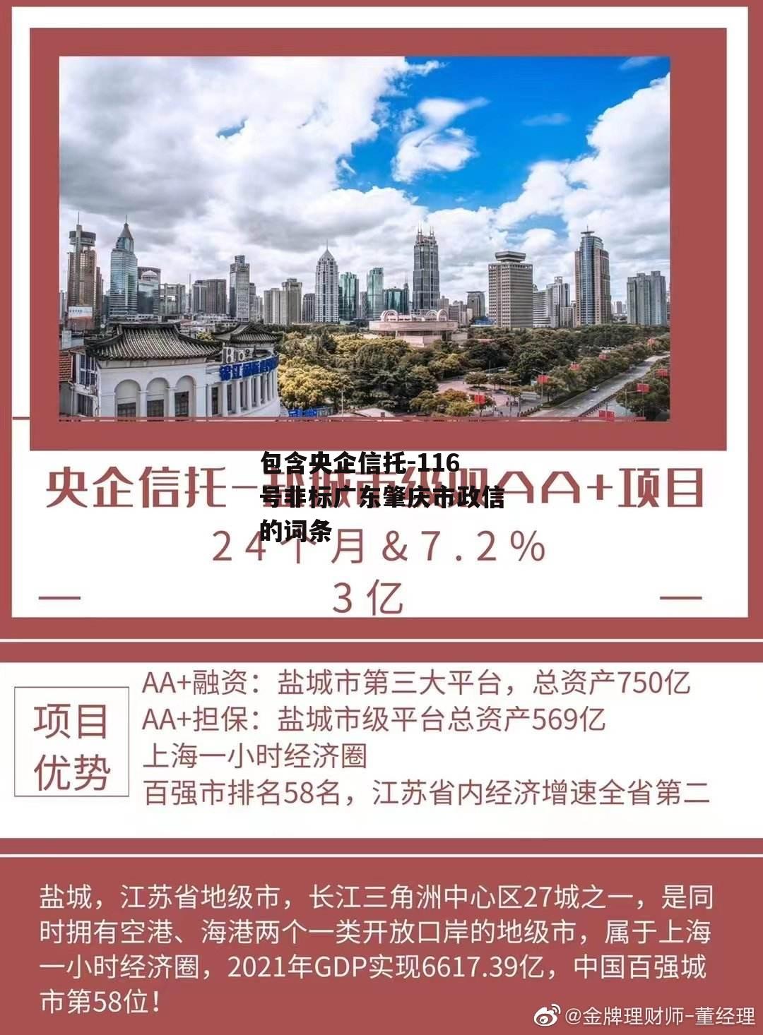 包含央企信托-116号非标广东肇庆市政信的词条