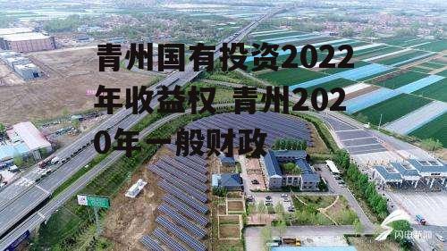 青州国有投资2022年收益权 青州2020年一般财政