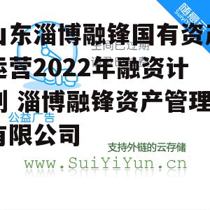 山东淄博融锋国有资产运营2022年融资计划 淄博融锋资产管理有限公司