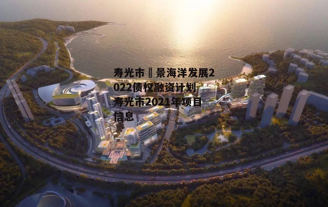 寿光市昇景海洋发展2022债权融资计划 寿光市2021年项目信息