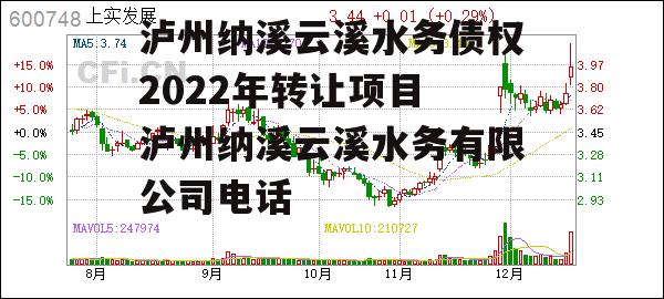 泸州纳溪云溪水务债权2022年转让项目 泸州纳溪云溪水务有限公司电话