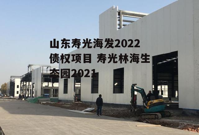 山东寿光海发2022债权项目 寿光林海生态园2021