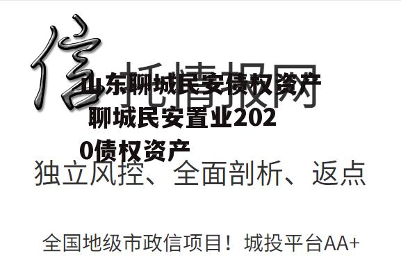 山东聊城民安债权资产 聊城民安置业2020债权资产