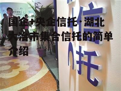 国企+央企信托·湖北大冶市集合信托的简单介绍