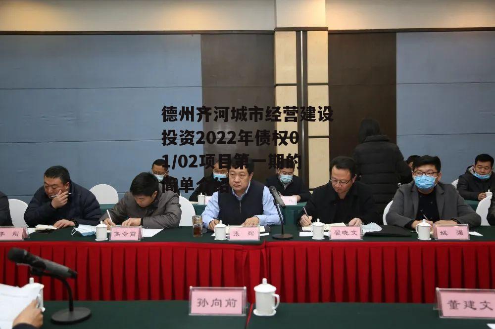 德州齐河城市经营建设投资2022年债权01/02项目第一期的简单介绍