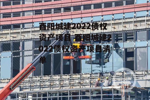 酉阳城建2022债权资产项目 酉阳城建2022债权资产项目清单