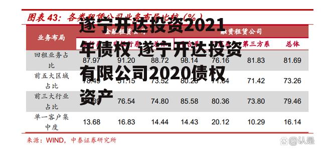 遂宁开达投资2021年债权 遂宁开达投资有限公司2020债权资产