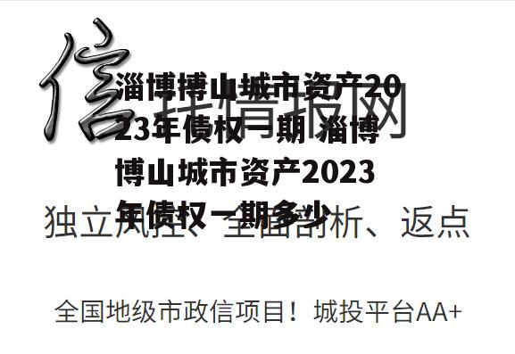 淄博博山城市资产2023年债权一期 淄博博山城市资产2023年债权一期多少