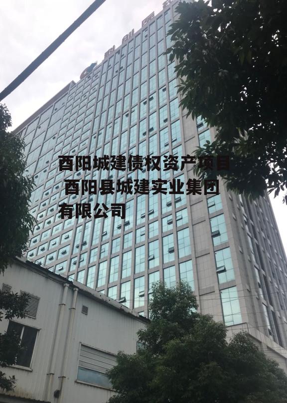 酉阳城建债权资产项目 酉阳县城建实业集团有限公司