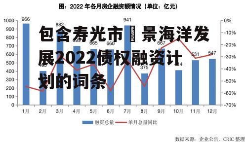 包含寿光市昇景海洋发展2022债权融资计划的词条