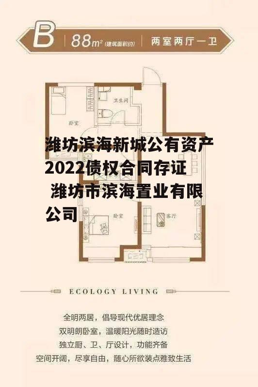 潍坊滨海新城公有资产2022债权合同存证 潍坊市滨海置业有限公司