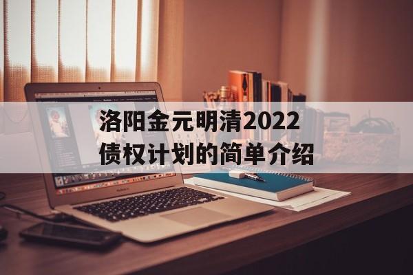 洛阳金元明清2022债权计划的简单介绍