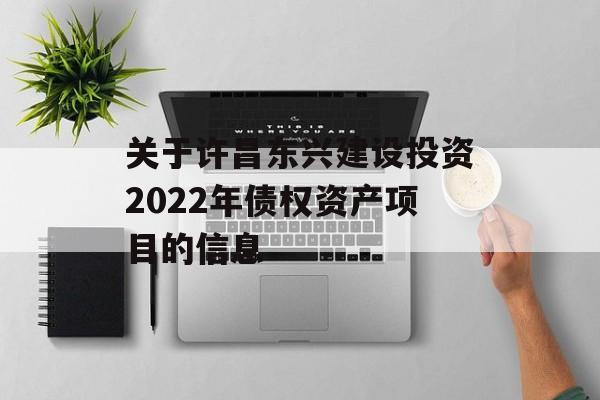 关于许昌东兴建设投资2022年债权资产项目的信息