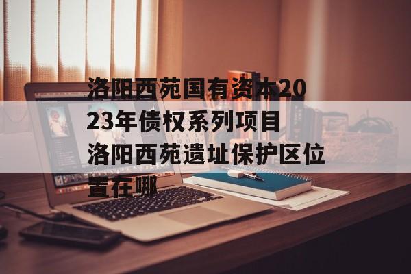 洛阳西苑国有资本2023年债权系列项目 洛阳西苑遗址保护区位置在哪