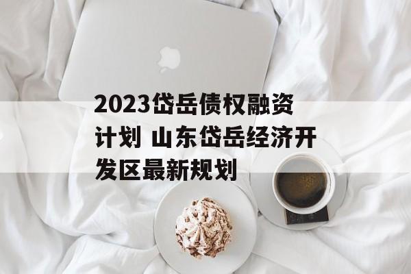 2023岱岳债权融资计划 山东岱岳经济开发区最新规划