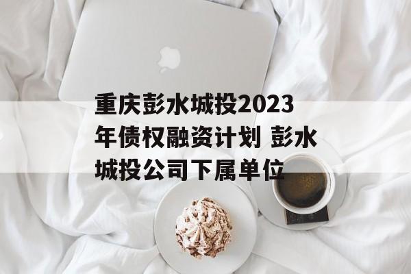 重庆彭水城投2023年债权融资计划 彭水城投公司下属单位