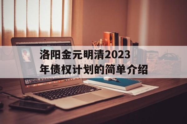 洛阳金元明清2023年债权计划的简单介绍