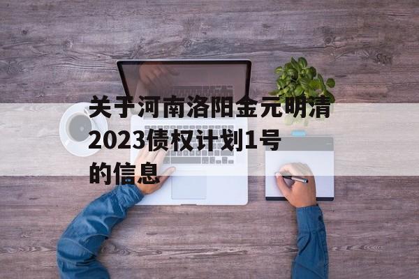 关于河南洛阳金元明清2023债权计划1号的信息