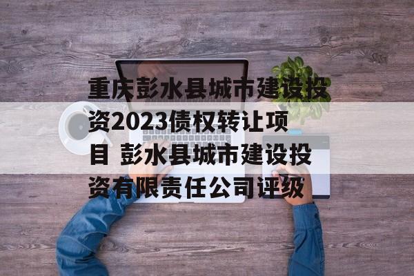 重庆彭水县城市建设投资2023债权转让项目 彭水县城市建设投资有限责任公司评级