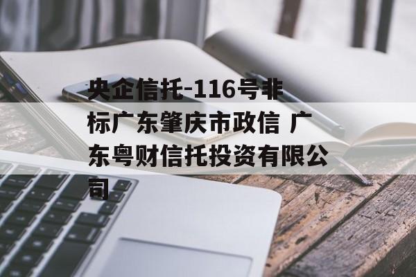 央企信托-116号非标广东肇庆市政信 广东粤财信托投资有限公司